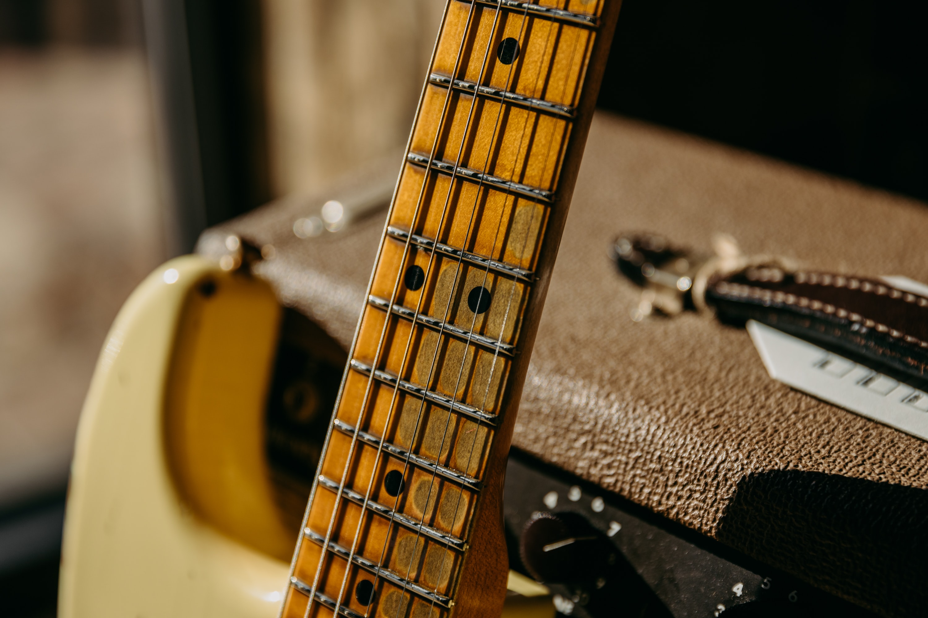 unfinished maple fretboard